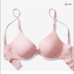 PINK Victoria's Secret Push-up bra in Chalk Rose